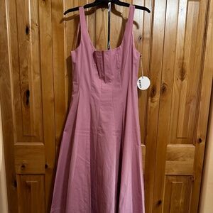 STAUD Pink Sleeveless Dress